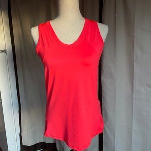 (152-1) Layer 8 performance women coral athletic tank top size S